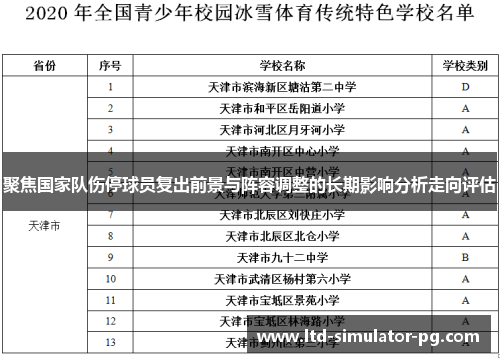 聚焦国家队伤停球员复出前景与阵容调整的长期影响分析走向评估 聚焦国家队伤停球员复出前景与阵容调整的长期影响分析走向评估
